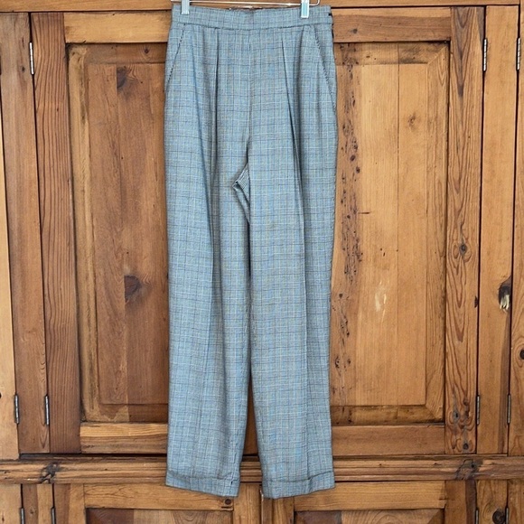 Lauren Ralph Lauren Pants - Lauren Ralph Lauren Glen Check High Waisted Cuffed Pants Sz. 8 Petite